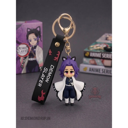 Shinobu Kocho Demon Slayer Keychain – Premium Anime Keyring with Strap