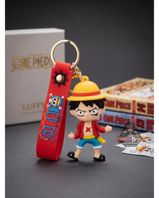 Monkey D. Luffy One Piece Keychain – Premium Anime Keyring with Strap