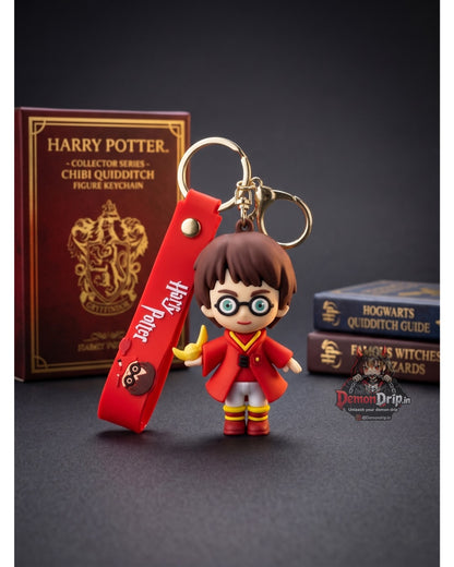 Harry Potter Quidditch Edition Keychain – Premium Wizarding World Keyring with Strap
