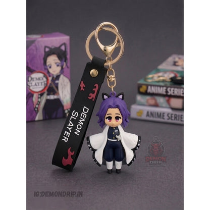 Shinobu Kocho Demon Slayer Keychain – Premium Anime Keyring with Strap