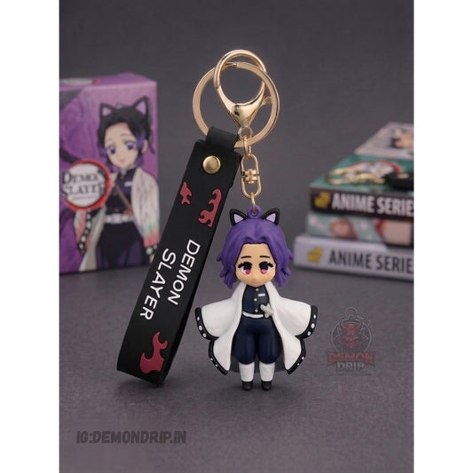 Shinobu Kocho Demon Slayer Keychain – Premium Anime Keyring with Strap