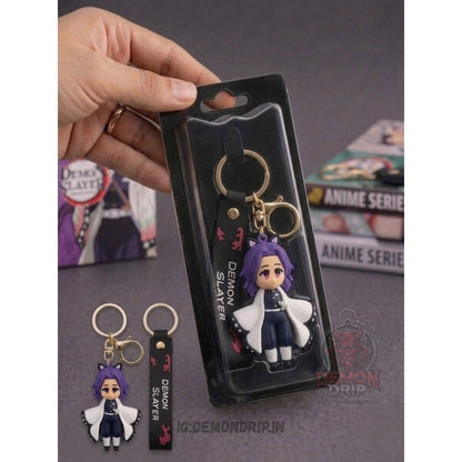 Shinobu Kocho Demon Slayer Keychain – Premium Anime Keyring with Strap