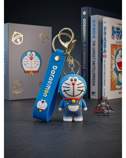 Doraemon Classic Edition Keychain – Premium Anime Keyring with Strap