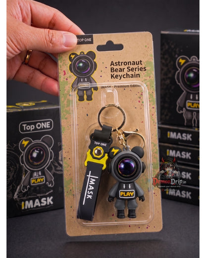 Astronaut Bear Series Keychain – Premium Space Explorer Keyring with Strap