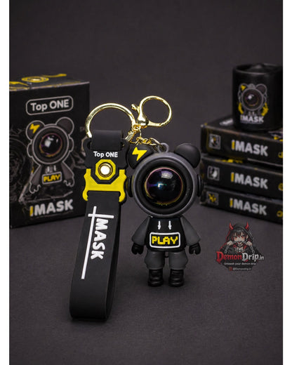 Astronaut Bear Series Keychain – Premium Space Explorer Keyring with Strap