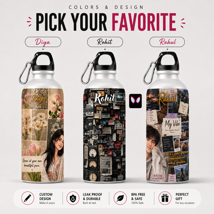 Aesthetic 750ml Mattel Sipper Bottle | Get Free PVC Keychain (₹149 Value) + Free Shipping on Prepaid Orders