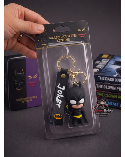 Batman Collector's Edition Keychain – Premium Superhero Keyring with Strap