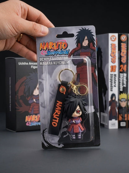 Uchiha Madara 3D Anime Figure Keychain | Naruto Shippuden Edition