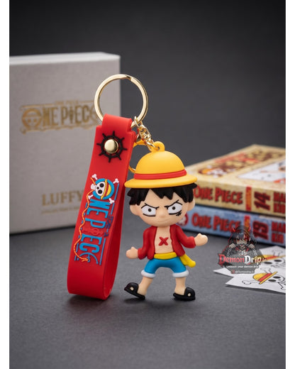 Monkey D. Luffy One Piece Keychain – Premium Anime Keyring with Strap