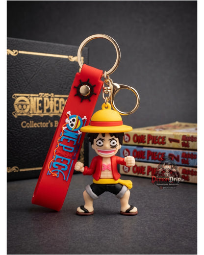 Monkey D. Luffy One Piece Keychain – Premium Anime Keyring with Strap