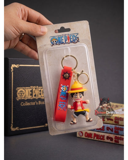 Monkey D. Luffy One Piece Keychain – Premium Anime Keyring with Strap