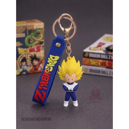 Super Saiyan Vegeta Dragon Ball Z Keychain – Premium Anime Keyring with Strap  Description