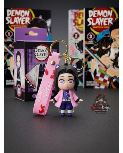 Shinobu Kocho Demon Slayer Keychain – Premium Anime Keyring with Strap