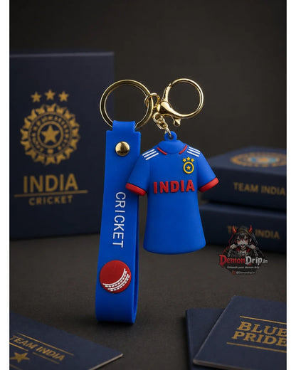 MS Dhoni #7 Team India Jersey Keychain – Premium Indian Cricket Heroes Limited Edition Keyring