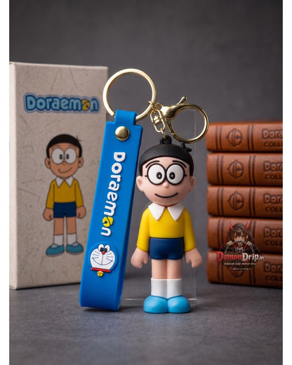 Nobita Nobi Doraemon Keychain – Premium Anime Keyring with Strap