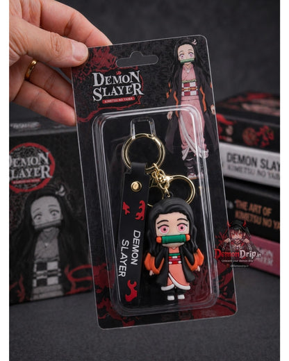 Nezuko Kamado Demon Slayer Keychain – Premium Anime Keyring with Strap